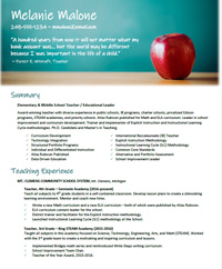 Teacher Elementary Apple Greenboard