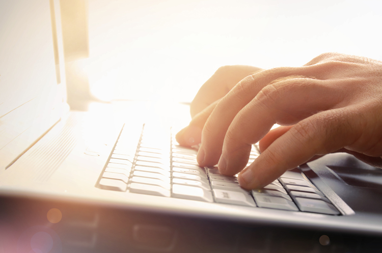 Typing On Computer